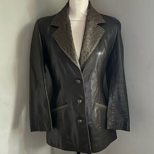 Citation | Olive Green Leather Coat | M